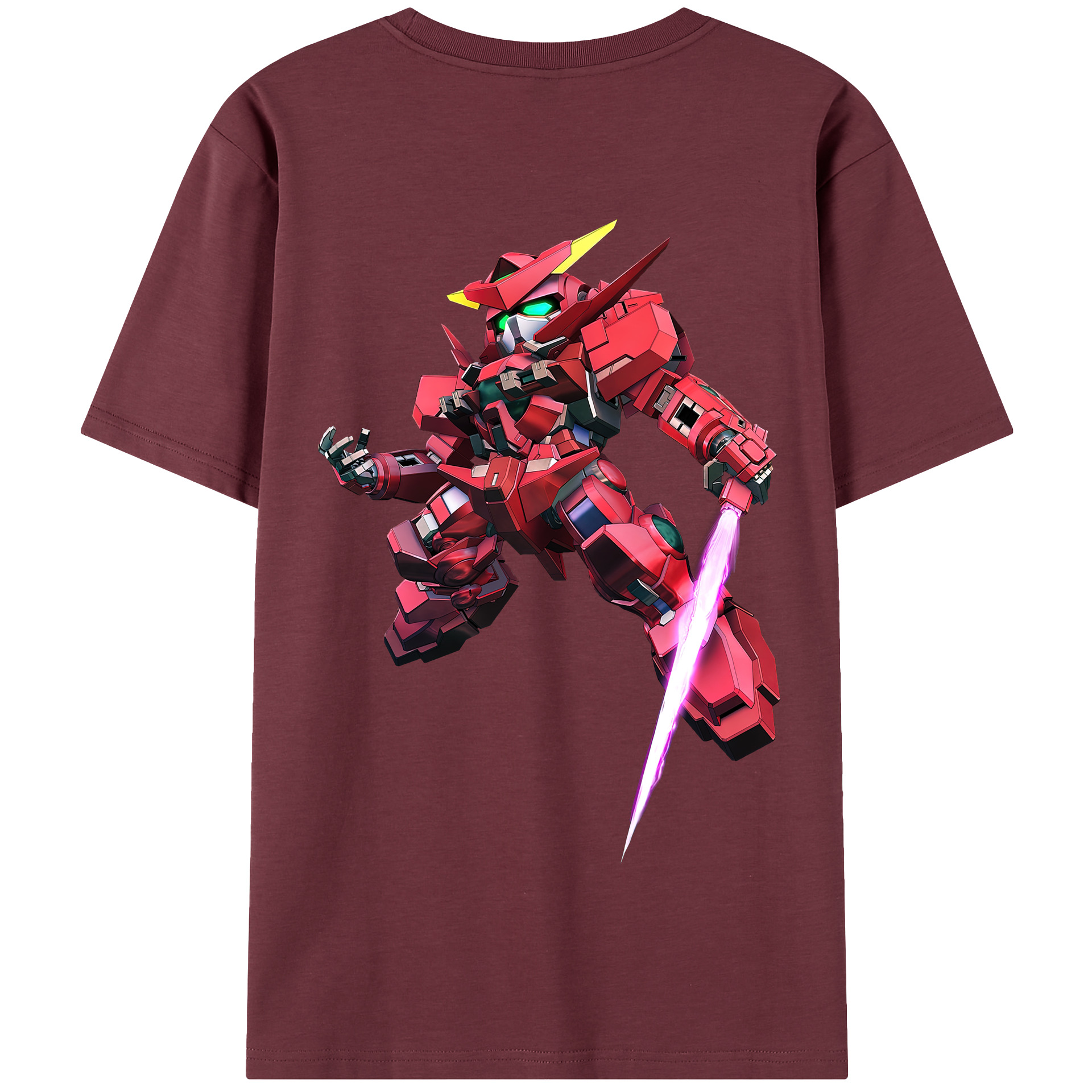 （画像用） 機動戦士ガンダム Mobile Suit Gundam 綿100％半袖Tシャツ（背面プリント）